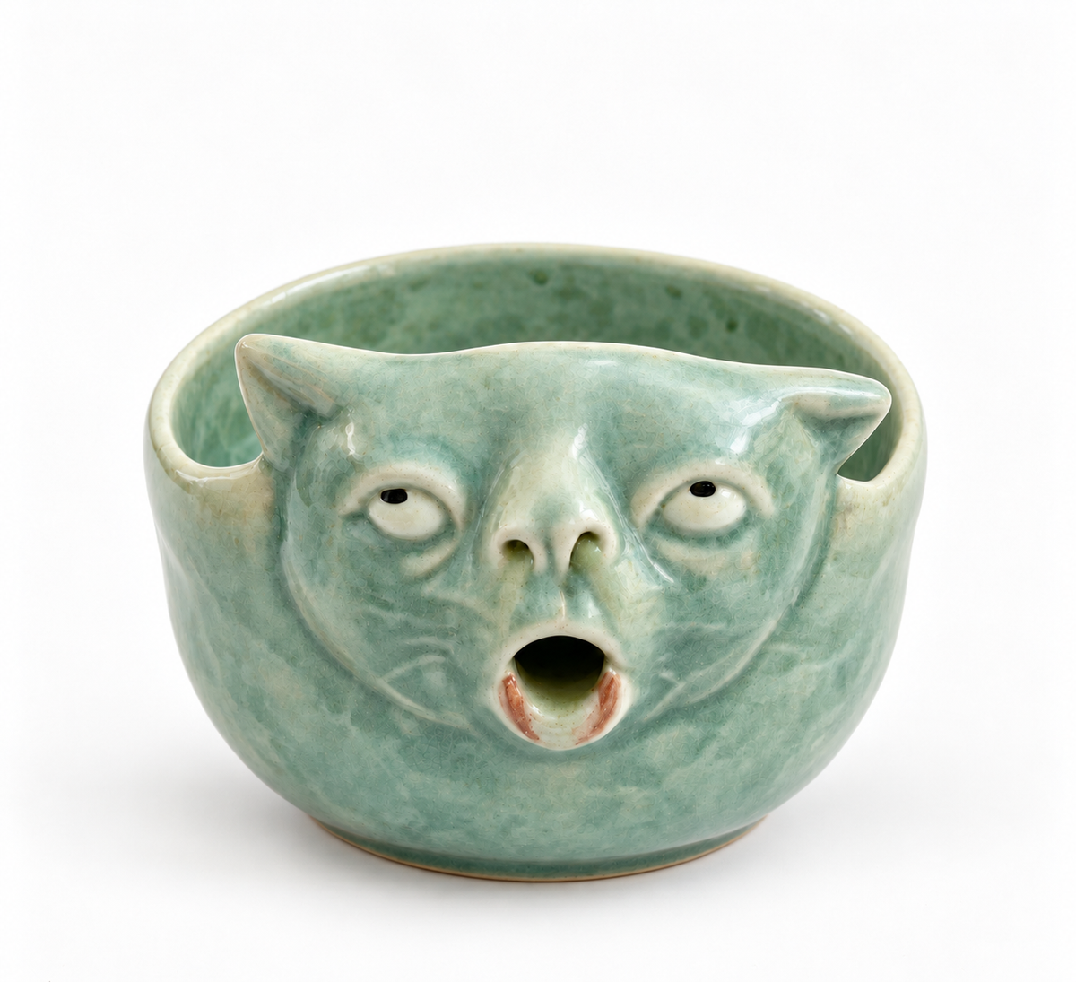 "Gag Reflex" Cat Chawan