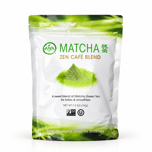 Aiya Sweetened Matcha Blend — AI-enhanced studio image